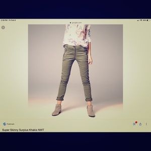 Gap super skinny khakis